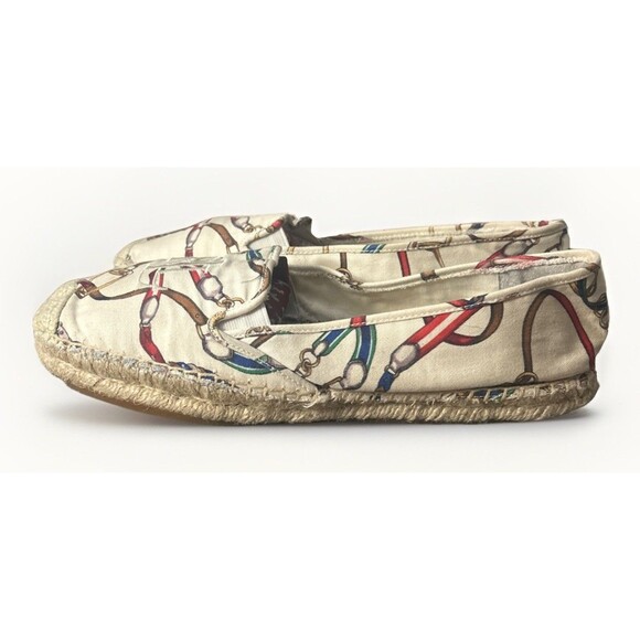 Lauren‎ Ralph Lauren Destini Espadrilles Equestrian Monogram Logo RLR Sz 9.5 B - Picture 4 of 9